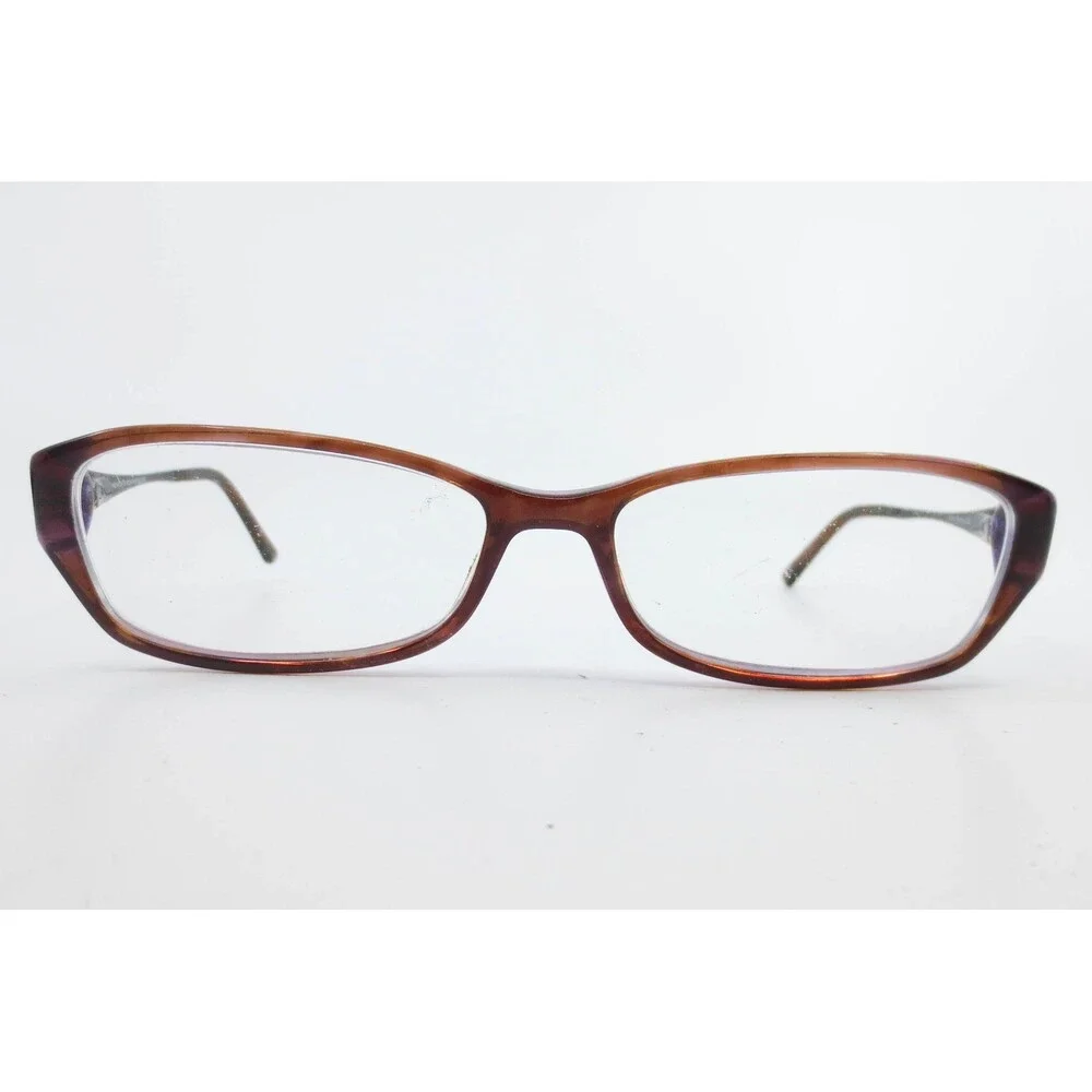 Scott Harris 228 02 Eyeglasses Frames Brown Purple Tortoise Rectangular